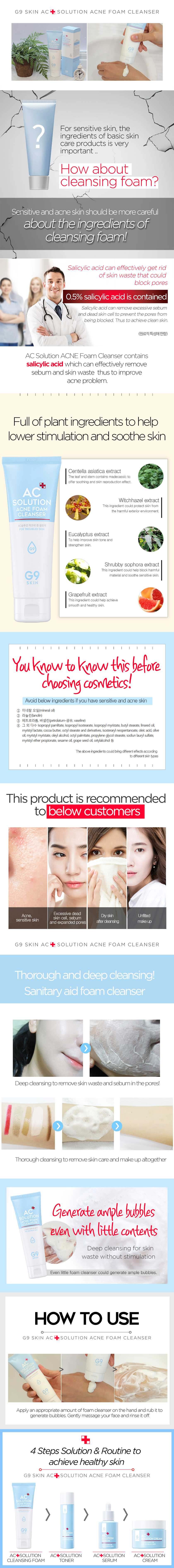 Ac Solution Acne Foam Cleanser